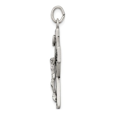 Sterling Silver Antiqued Irish Crucifix Pendant – view 3