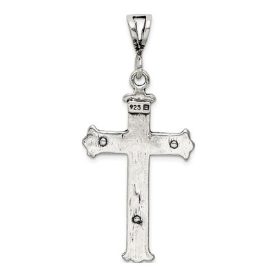 Sterling Silver Antiqued Crucifix Pendant – view 5
