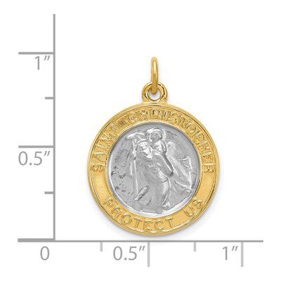 Sterling Silver St Christopher Medal Pendant – view 5