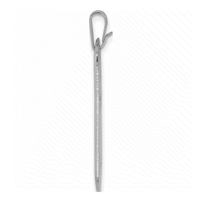 Sterling Silver Dog Tag Cross Pendant – view 3