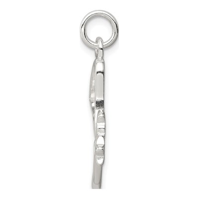 Sterling Silver CZ Angel Pendant – view 3