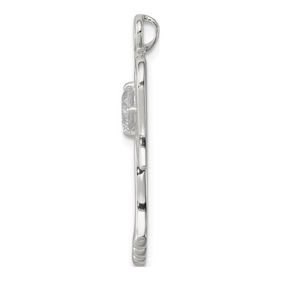 Sterling Silver CZ Angel Pendant – view 3