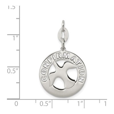 Sterling Silver Confirmation Dove Pendant – view 4