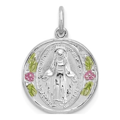 Sterling Silver Miraculous Medal Pendant