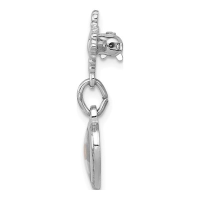 Sterling Silver Mustard Seed Heart Pin – view 3