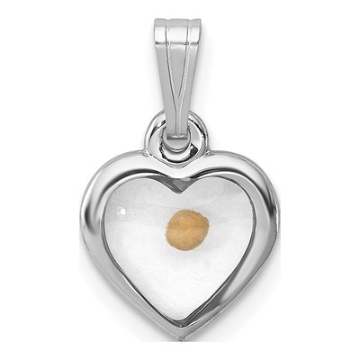 Sterling Silver Mustard Seed Heart Pendant