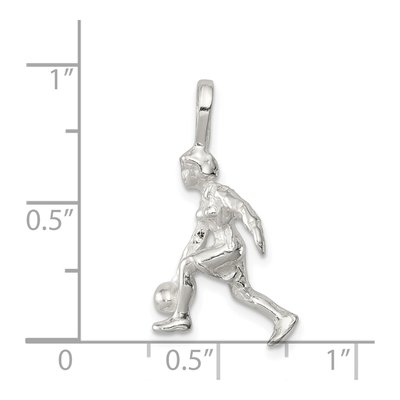 Sterling Silver Bowler Charm – view 3