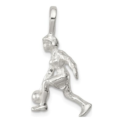 Sterling Silver Bowler Charm