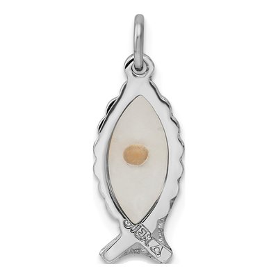 Sterling Silver Ichthus Mustard Seed Pendant – view 4