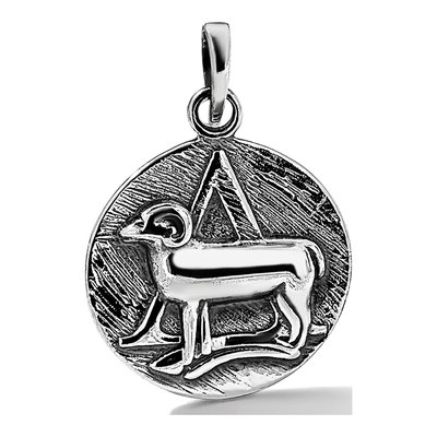 Sterling Silver Aries Zodiac Pendant – view 6