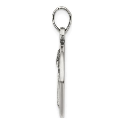 Sterling Silver Gemini Zodiac Pendant – view 3