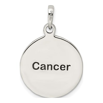 Sterling Silver Cancer Zodiac Pendant – view 5