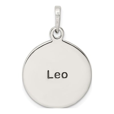 Sterling Silver Leo Zodiac Pendant – view 5