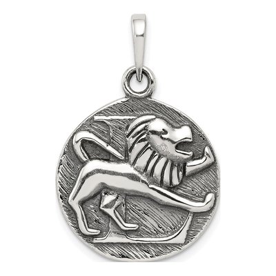 Sterling Silver Leo Zodiac Pendant