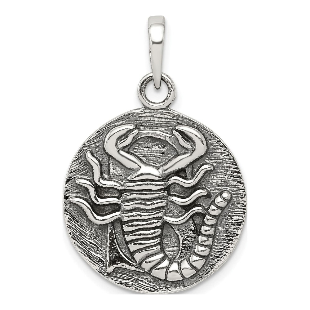 Sterling Silver Scorpio Zodiac Pendant