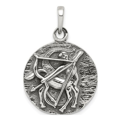 Sterling Silver Sagittarius Zodiac Pendant