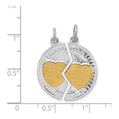 Sterling Silver Mizpah 2-Piece Pendant – view 4