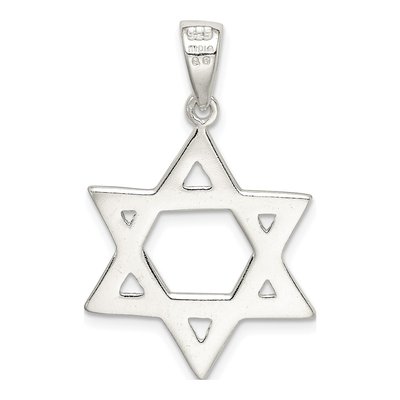 Sterling Silver Star of David Pendant – view 5