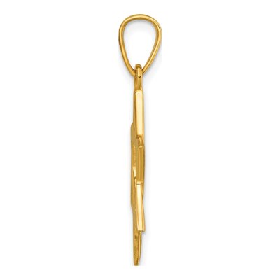 Gold-Plated Sterling Silver Star of David Pendant – view 3