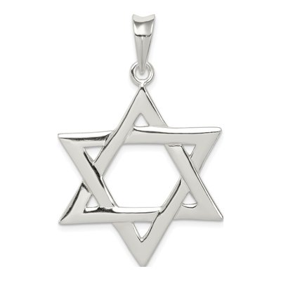 Sterling Silver Star of David Pendant
