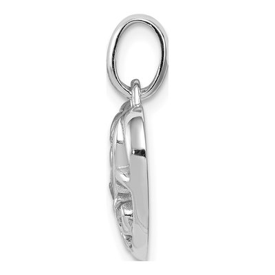 Sterling Silver CZ Heart Pendant – view 3