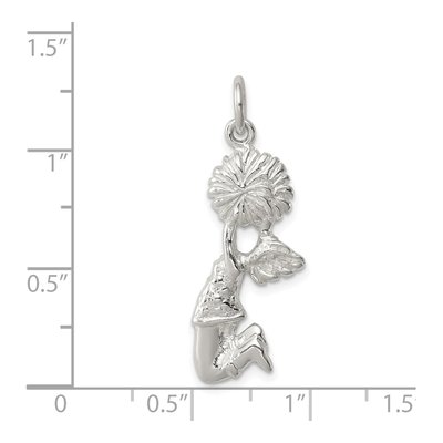 Sterling Silver Cheerleader Pendant – view 4