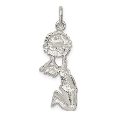 Sterling Silver Cheerleader Pendant – view 5