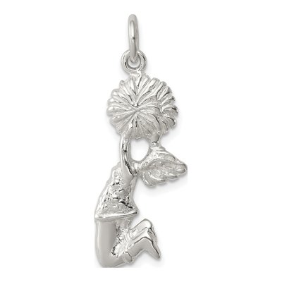 Sterling Silver Cheerleader Pendant
