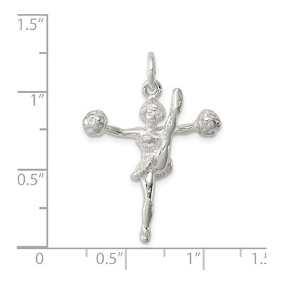 Sterling Silver Cheerleader Pendant – view 4