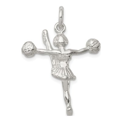 Sterling Silver Cheerleader Pendant – view 5