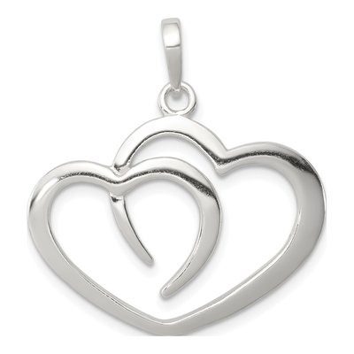 Sterling Silver Open Heart Pendant