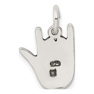 Sterling Silver Sign Language Pendant – view 4
