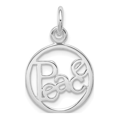 Sterling Silver Peace Circle Pendant