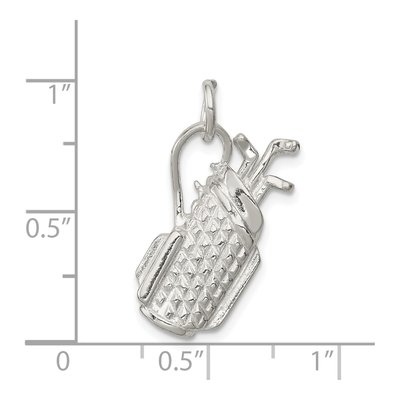 Sterling Silver Golf Bag Pendant – view 4