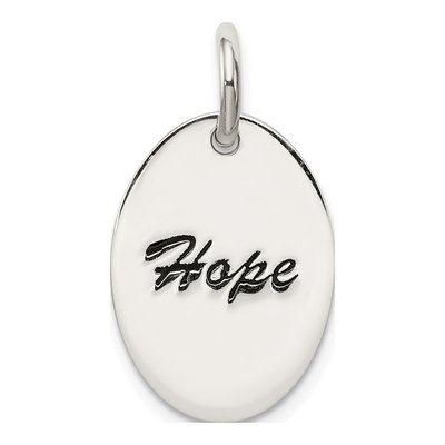 Sterling Silver Hope Pendant