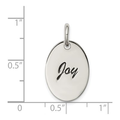 Sterling Silver Enamel Joy Pendant – view 4