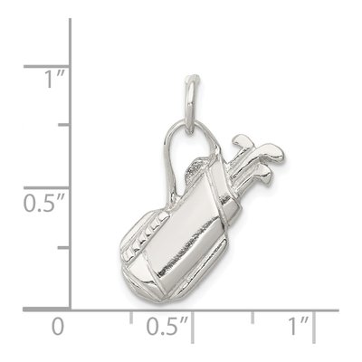 Sterling Silver Golf Bag Pendant – view 4