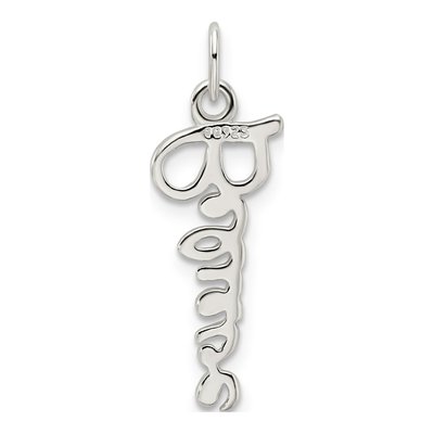 Sterling Silver 'believe' Pendant – view 4