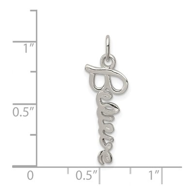 Sterling Silver 'believe' Pendant – view 5