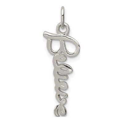 Sterling Silver 'believe' Pendant