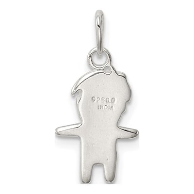 Sterling Silver Enameled Boy Pendant – view 5