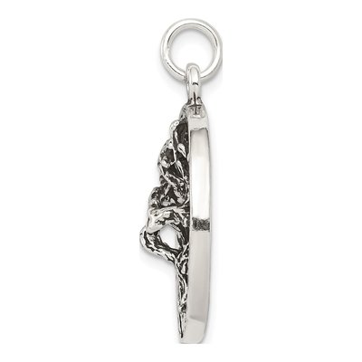 Sterling Silver Antiqued Tree Pendant – view 3