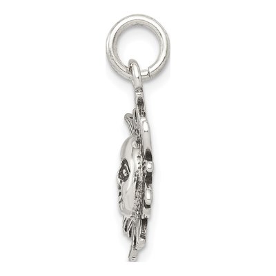 Sterling Silver Antiqued Sun Pendant – view 3
