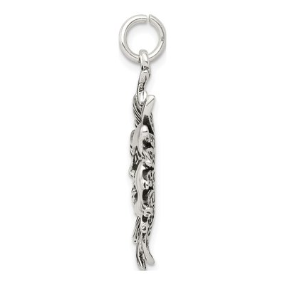 Sterling Silver Antiqued Sun Pendant – view 3