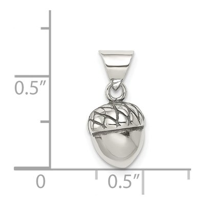 Sterling Silver Antiqued Acorn Pendant – view 4