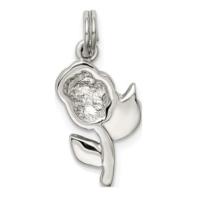 Sterling Silver Green Red Enamel Charm – view 5