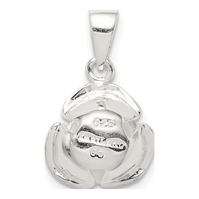 Sterling Silver Rose Pendant – view 5