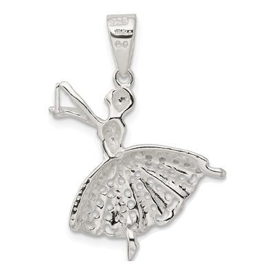 Sterling Silver Ballerina Pendant – view 4