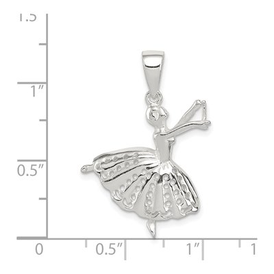 Sterling Silver Ballerina Pendant – view 5