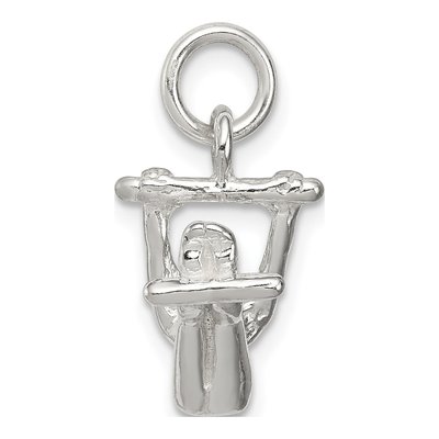 Sterling Silver Gymnast Charm – view 3